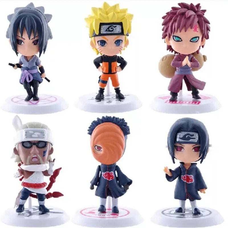 Naruto Mini Figurines Set of 6 Collectibles