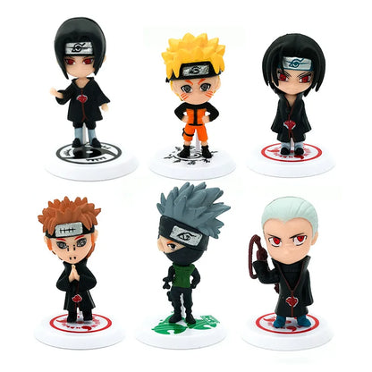 Naruto Mini Figurines Set of 6 Collectibles