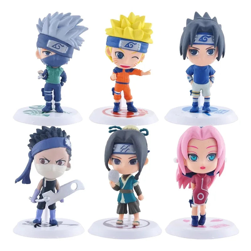 Naruto Mini Figurines Set of 6 Collectibles