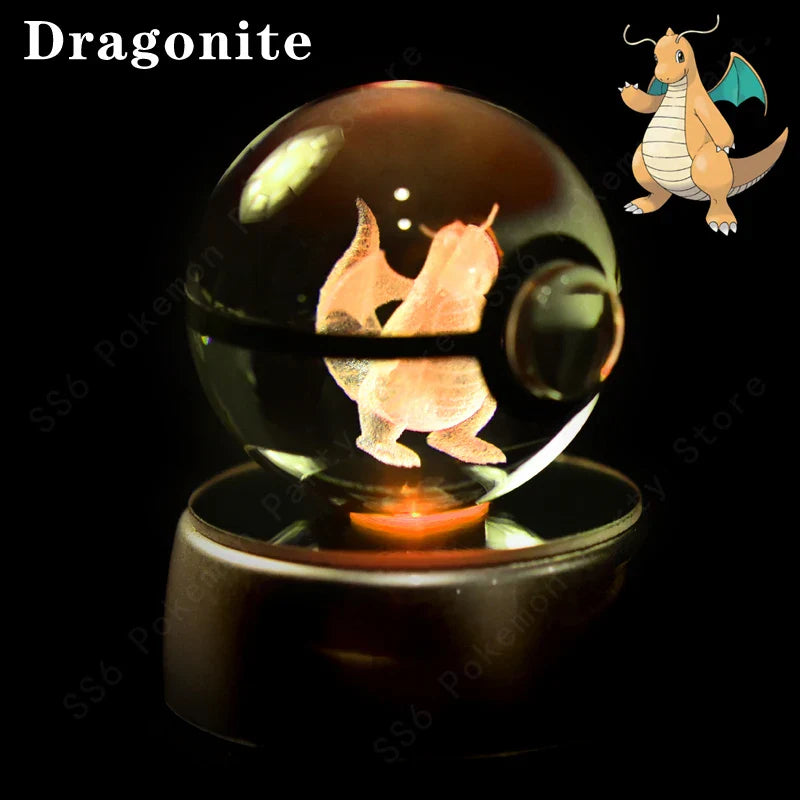 Pokemon Crystal Ball 3D Lamp Night Light